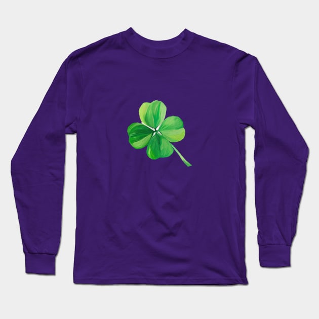 luck of 4 clover Long Sleeve T-Shirt by Veralex